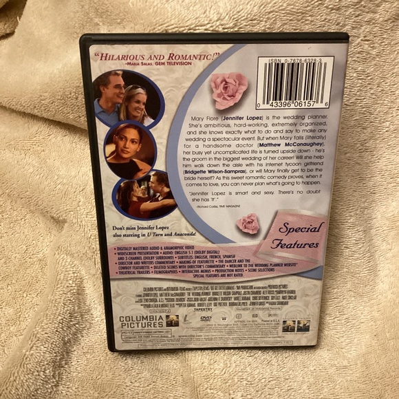 💍👰‍♀️🤵‍♂️The Wedding Planner DVD Widescreen 2001 Lopez McConaughey - Picture 2 of 4